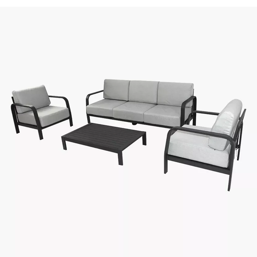 Modern Outside Furniture Lounge Sofa Garden Set Aluminum Terrace Furniture Garden Sofa Set Outdoor Furniture supplier