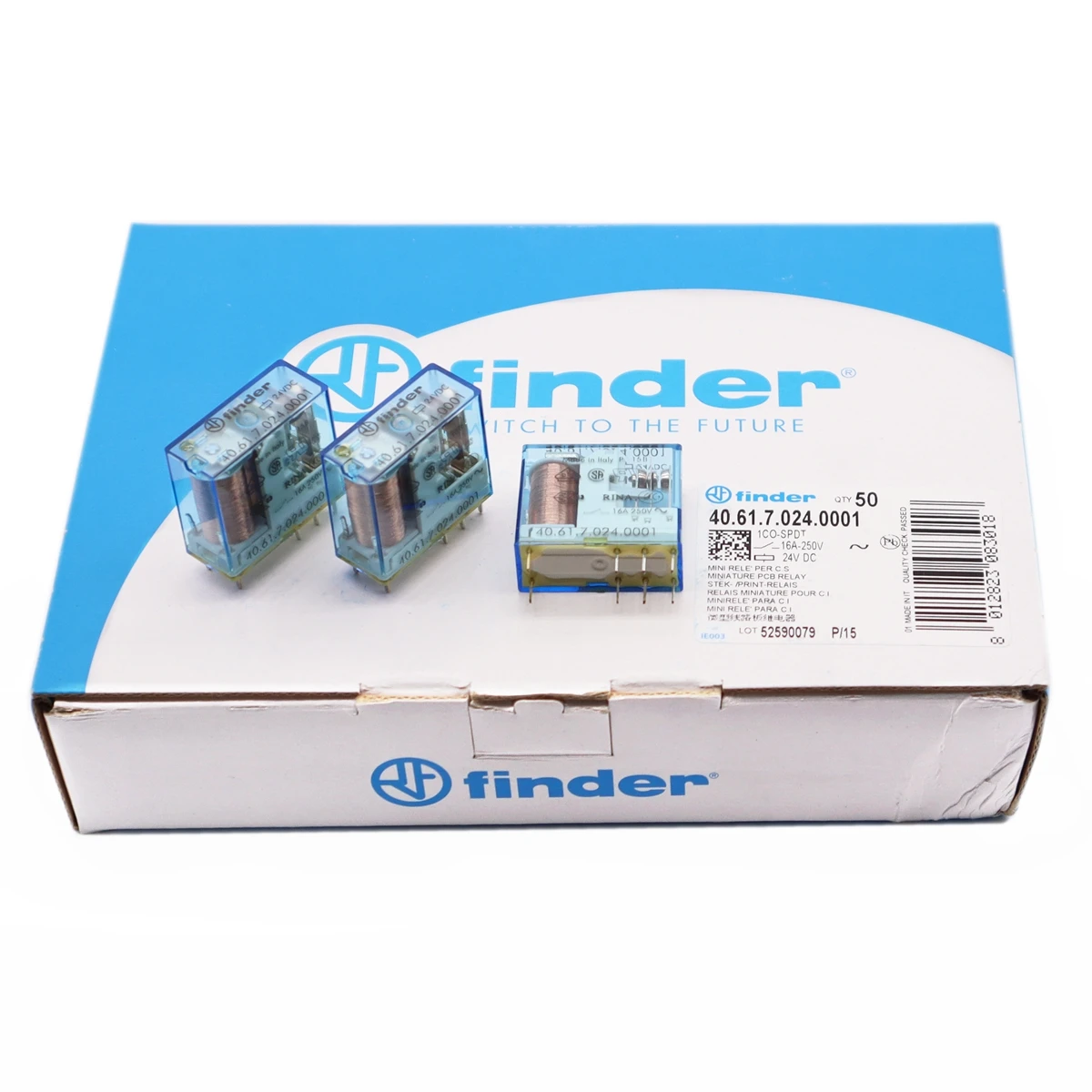 40.61.7.024.0001 FINDER, PCB/Plug-In Relay, SPDT 16A, 24V DC - Foto 2