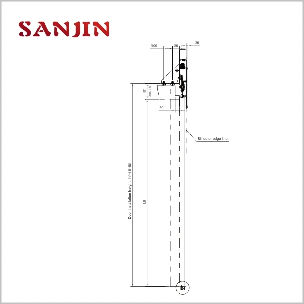 Wittur Elevator Two Panels Center Opening Car Door Operator SJ-ECO-02/C