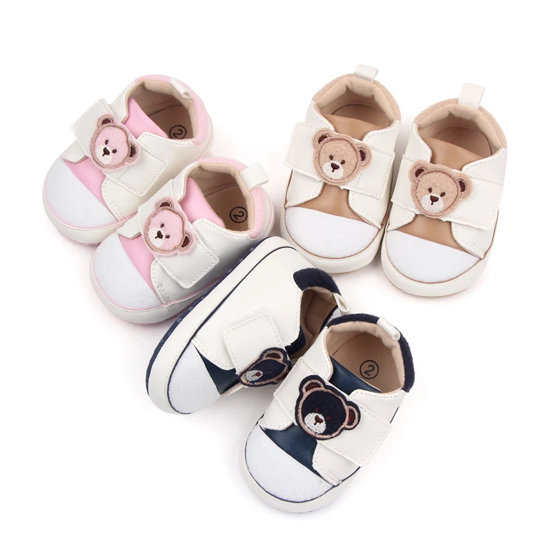 Spring&autumn  Color Cartoon Animal Soft Bottom Infant Shoes for Baby Boys and Girls