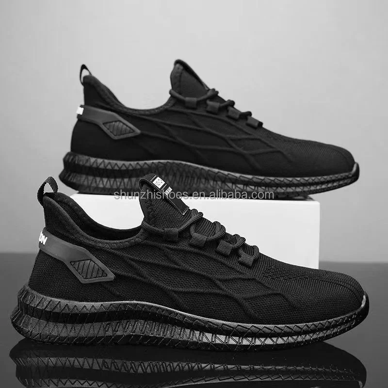 Low Price Henan Custom Mesh Breathable Light Weight Low MOQ in Stock Campus Man Sport Running Shoes Men's Sneakers Men's Shoes