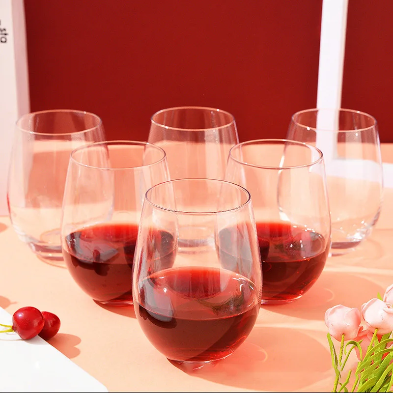 Bulk Pet Or Acrylic Plastic Wine Glass 14oz Custom Party