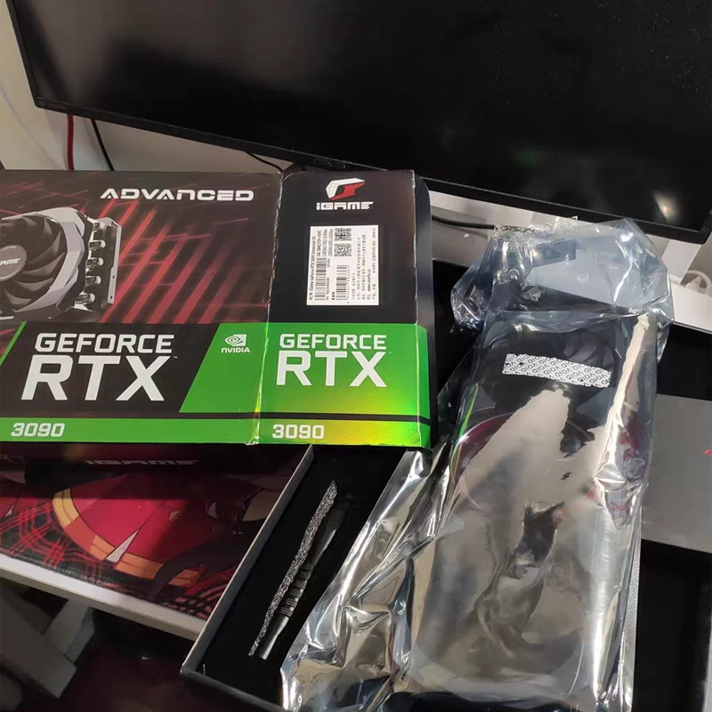 colorful rtx 3090 Vulcan gaming graphics card 10GB 24GB nvidia GPU miner with mining rig case for eth miner Ethereu