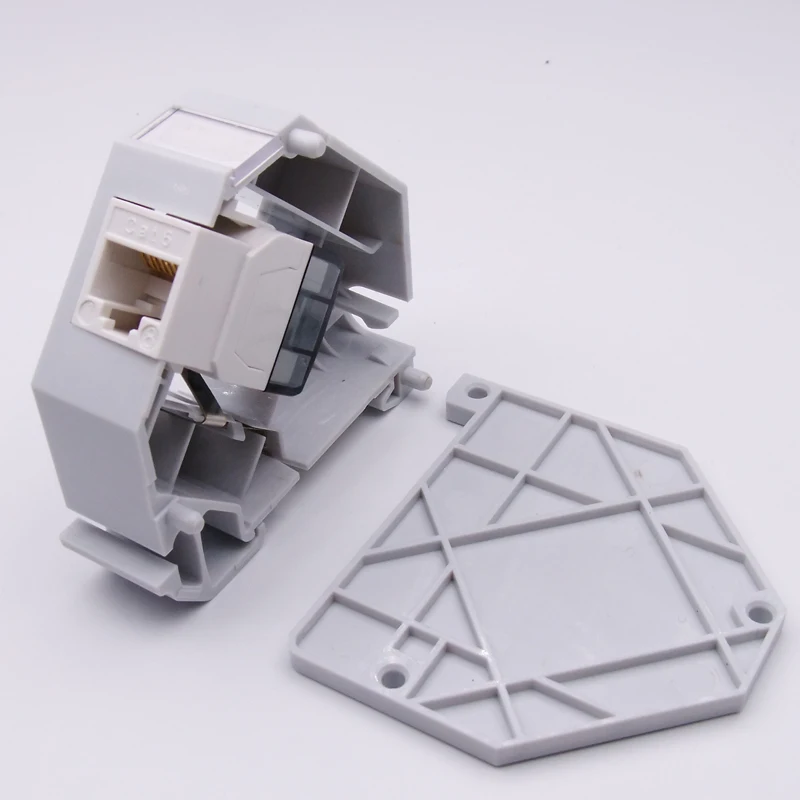 Dgsb068 Din Rail Mount Outlet Rj45 Keystone Jack Frame For Stp/utp Cat