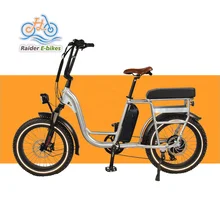 RaiderRunner-34F  Easy start on uphills 20inch Electric Fat Tire Bike 750W Step Thru Electric city Bike for all types of cyclist