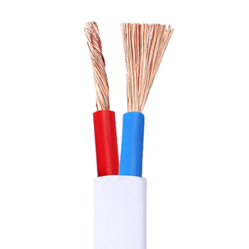 IEC 52 RVV PVC Electric Wire 300V 60227 Stranded Copper 0.5mm 0.75mm Power Cable for Home Use 2 Core 3 Core Underground