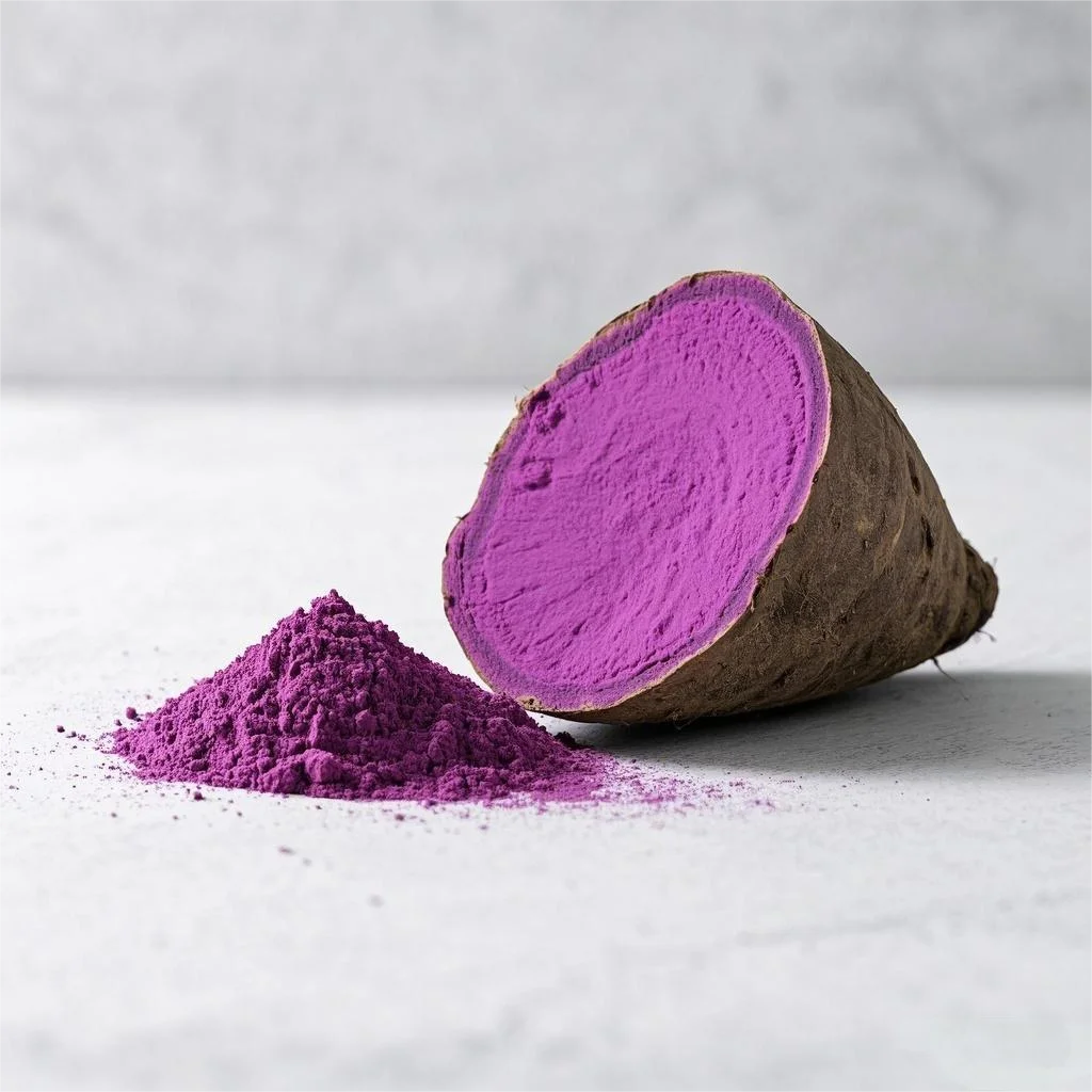 Organic Purple Yam Powder Supply Bulk Wild Yam Extract UBE Powder Food  Grade Herbal Extract 1kg Drum for Drinks and Desserts