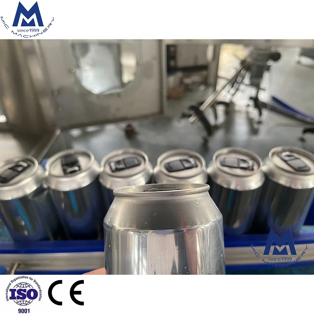 Автоматический завод по производству газированных напитков, газированных напитков, пива, алюминиевая машина для розлива банок