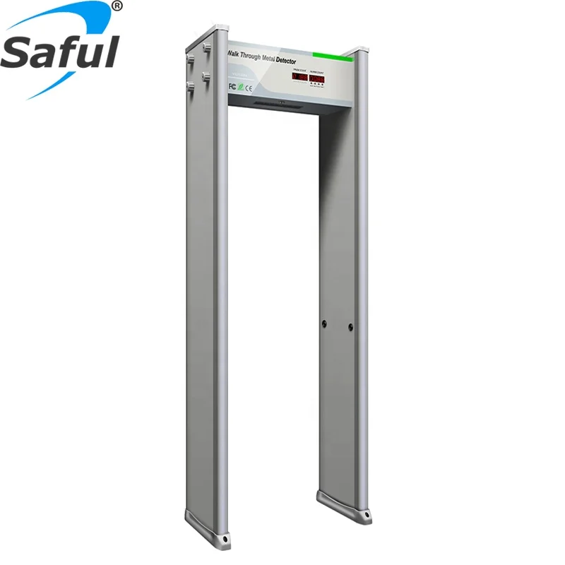 Security Door Frame 18 Zone Detecting Walk Through Metal Detector Gate