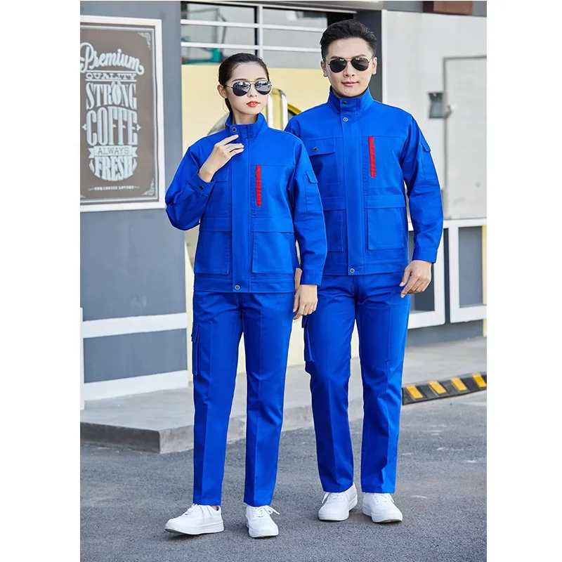 Work Suits for Men Women Safety Materials Uniform Zipped Mechanic Corporate  Ladies Industrial Work Suits