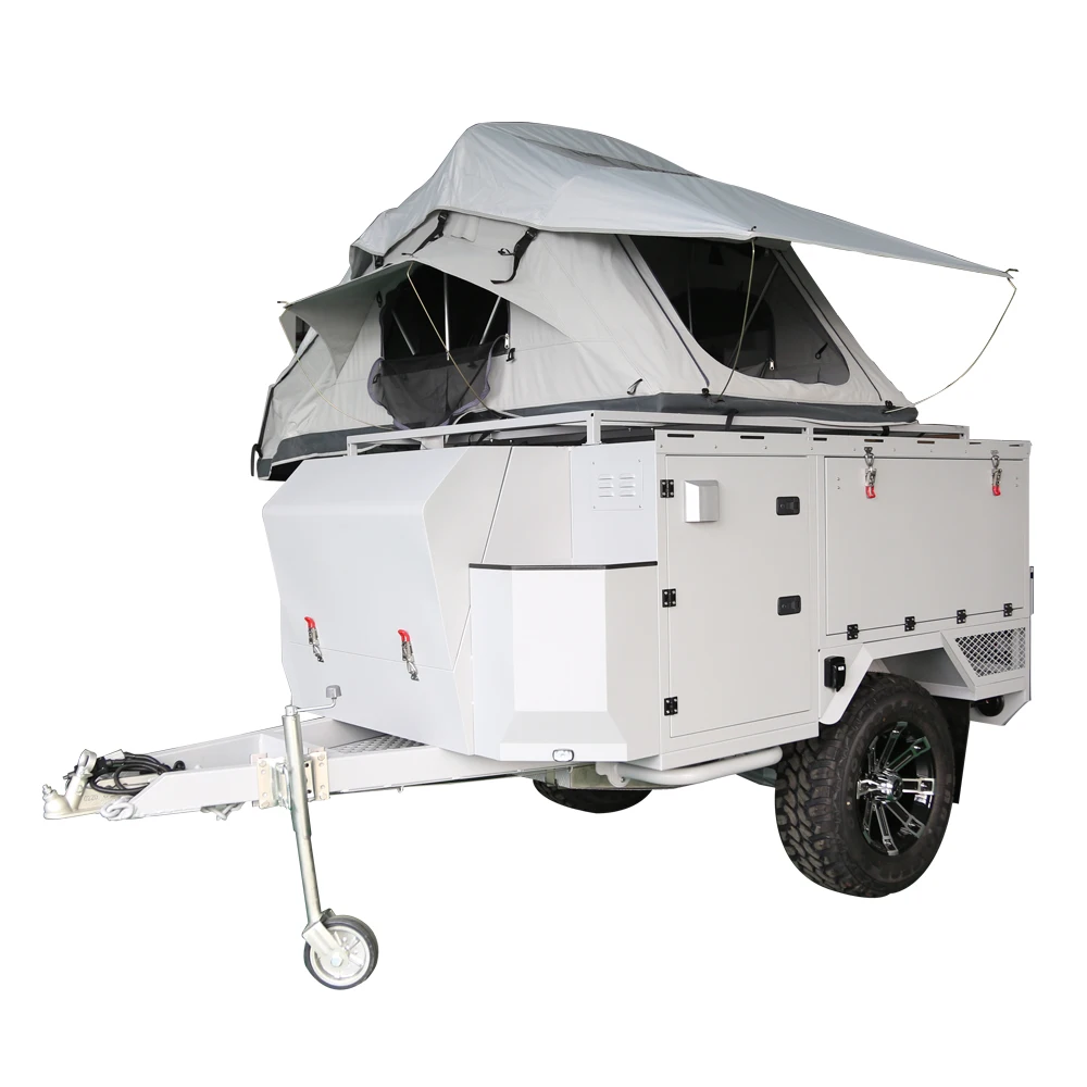 fully equipped off-road galvanized steel utility travel trailer