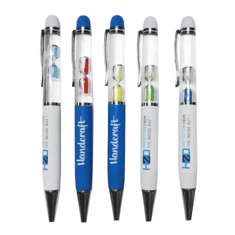 Популярная металлическая плавающая шариковая ручка 3D форма внутри жидкая Шариковая для подарка или рекламы