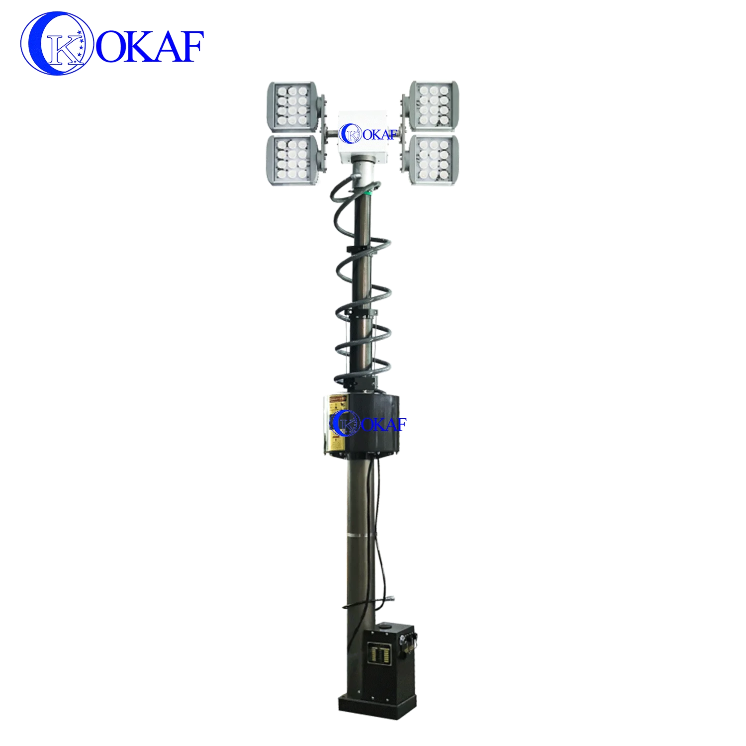 8m車載アンテナポールモバイル通信ライトタワー電気伸縮マスト