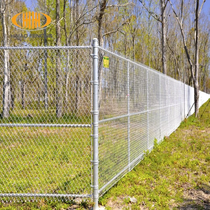 6x10 Galvanized Chain Link Mesh Fence Diamond Shape PVC Coated Wire Mesh 6 Feet High for Jamaica