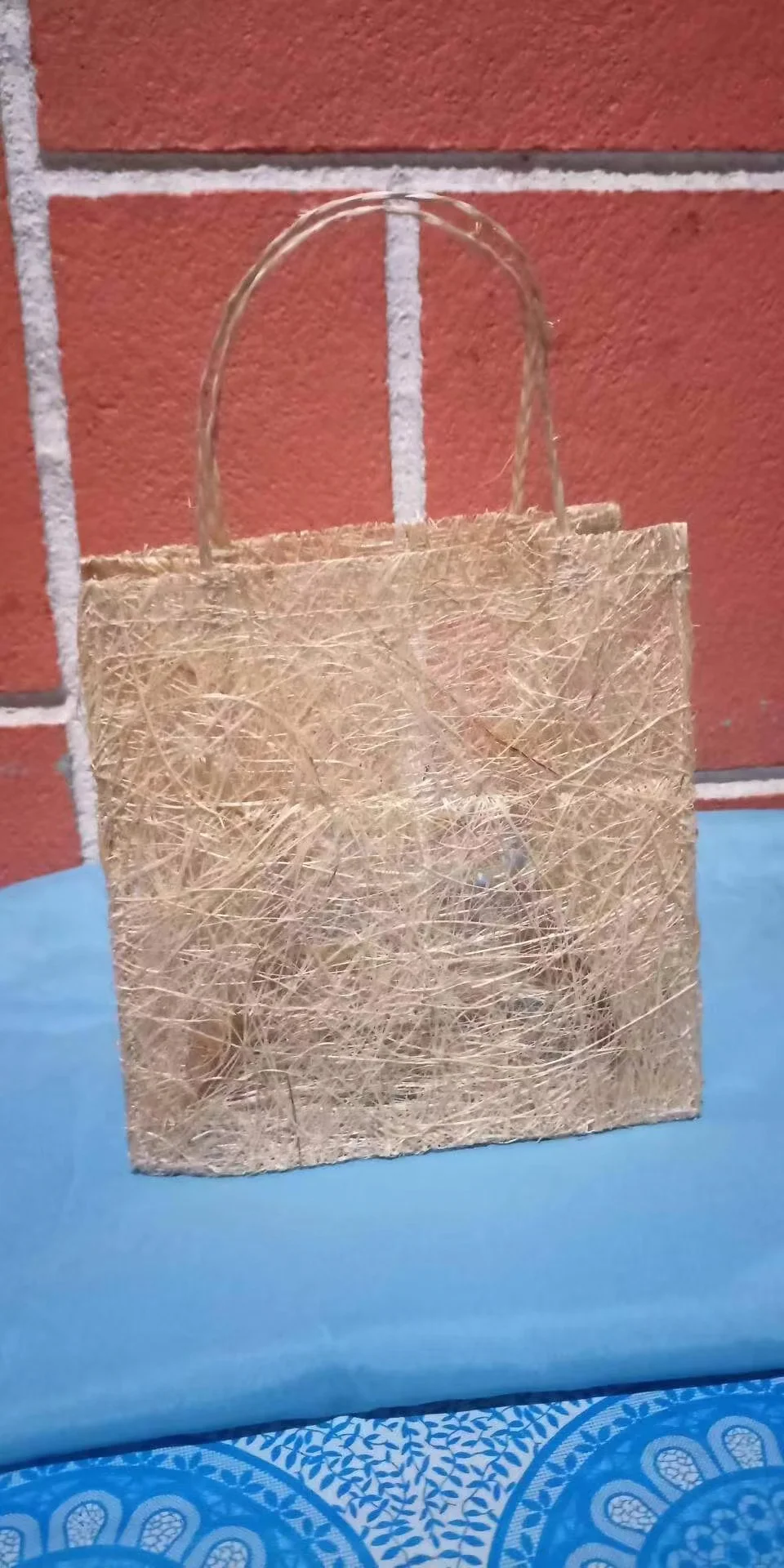 Abaca Ecofriendly Recycling Hand Weaving Gift Bags Used For Wine Hand