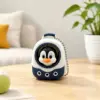 Pingüino blanco y azul