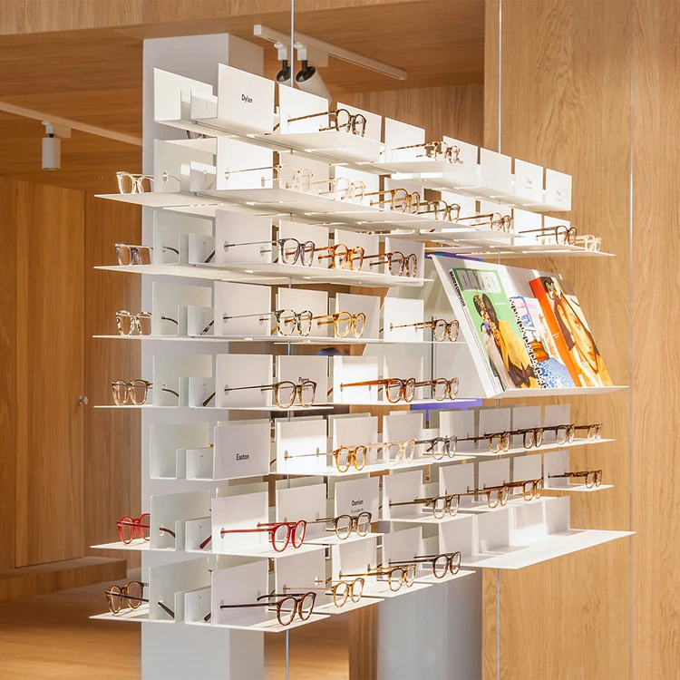 Kainice Sunglass Mobile Display Kiosk Floor Standing Display Counter