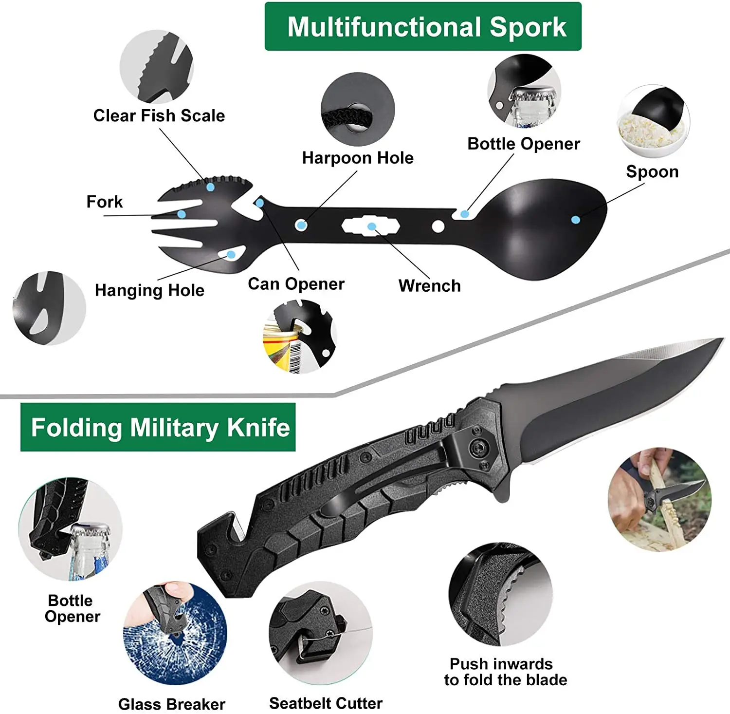 UTENSILIOS PARA CAMPING - camping and survival accessories - PIELCU -  Wholesale Knives