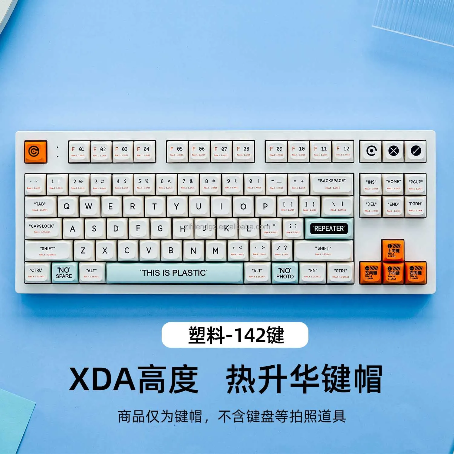 Custom PBT Doubleshot XDA Arabic Keycaps for Mechanical Keyboards