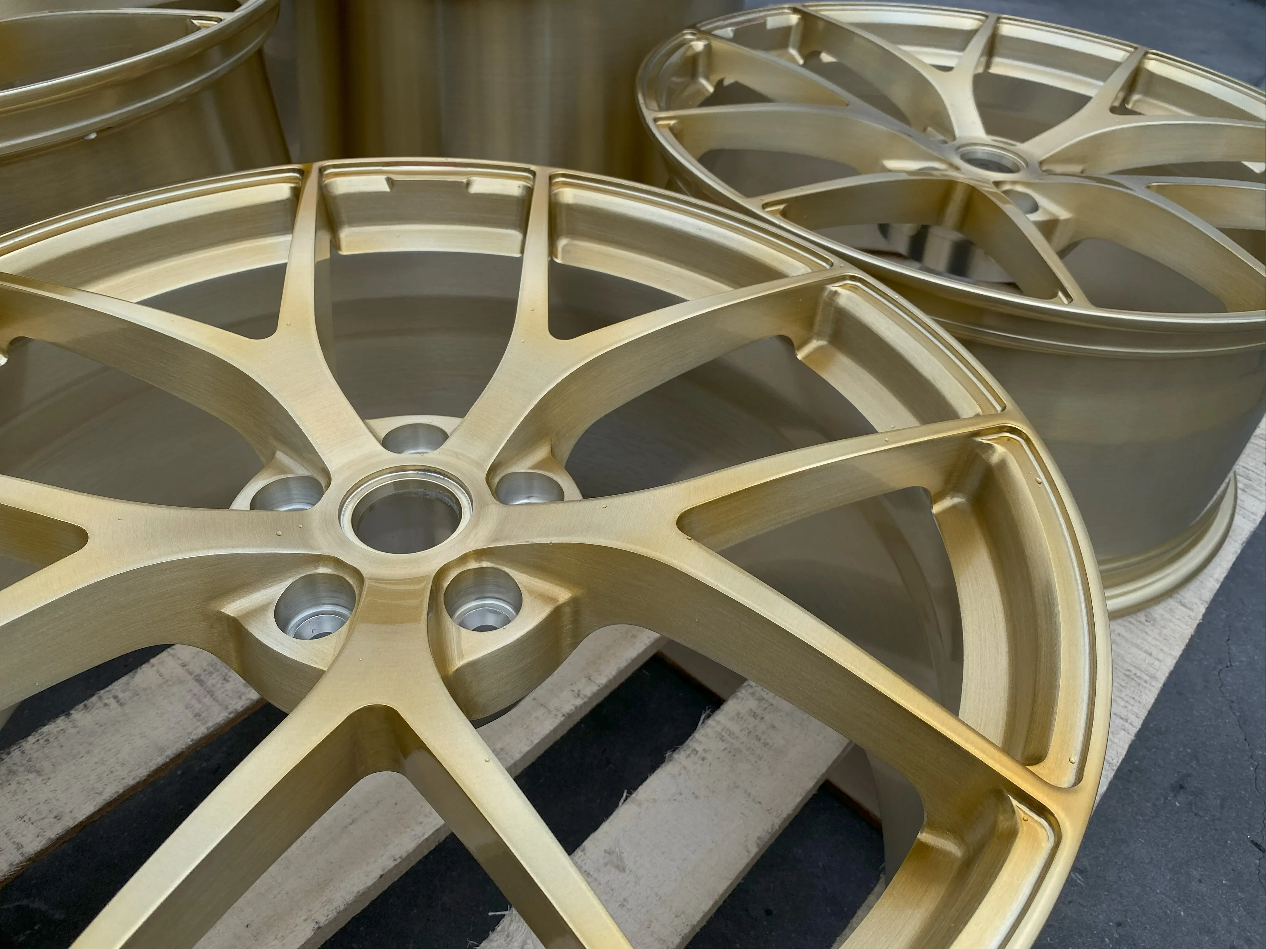 GVICHN brushed gold finished custom forged wheels 16 - 26 inch aluminum alloy rims 5x112 5x114.3 5x120 wheel hub