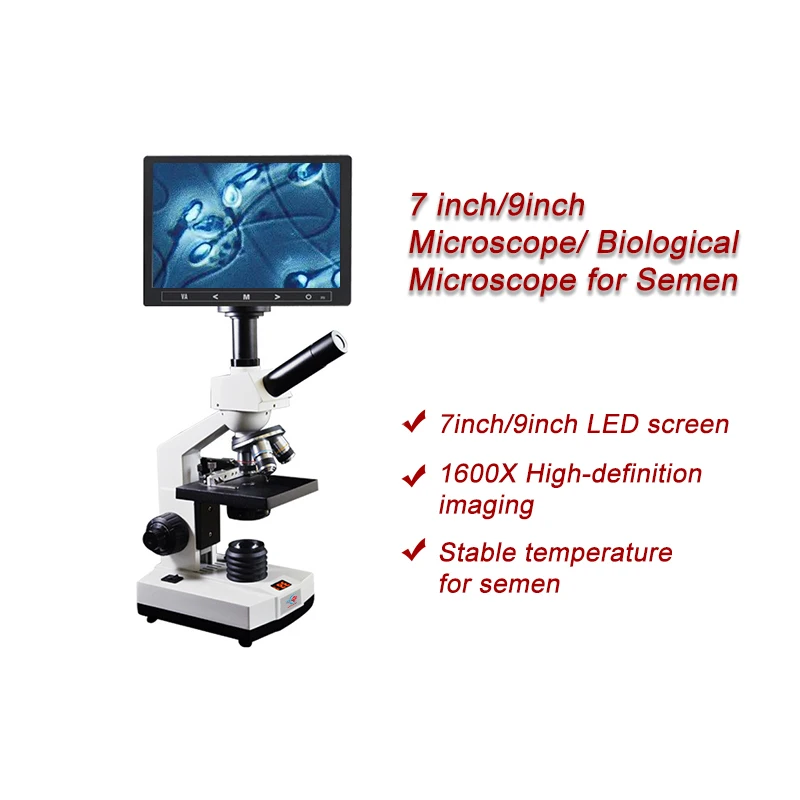 Цифровой лабораторный микроскоп HC-R069 7 дюймов биологический для наблюдения за семенами и овуляцией