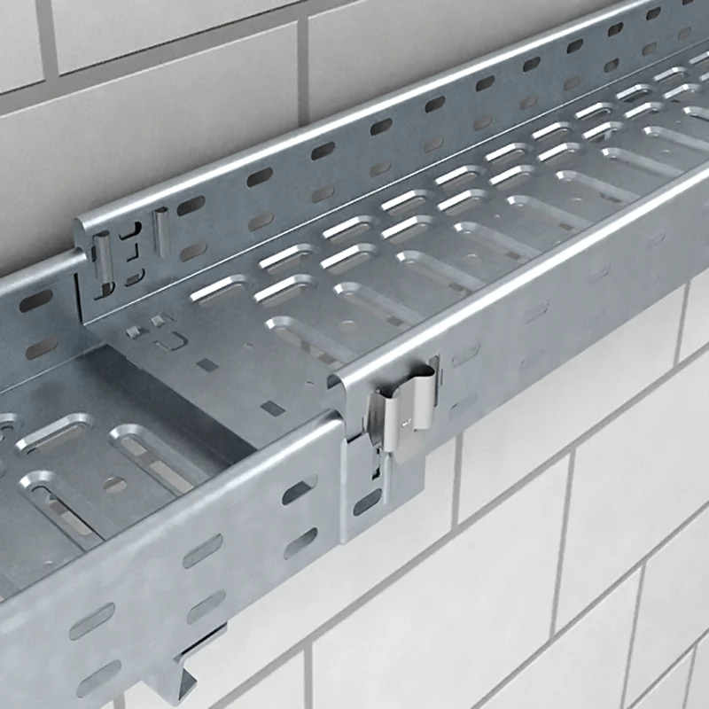 Perforated Cable Tray Stainless Steel Galvanized Aluminum Metal Ventilated Waterproof Cable Tray