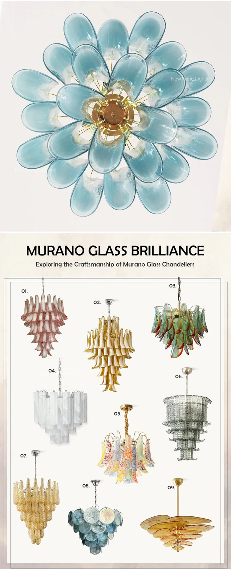 cpl 445 custom multi color murano glass chandelier  pink blue  green glass tube pendant light for bedroom  staircase-5