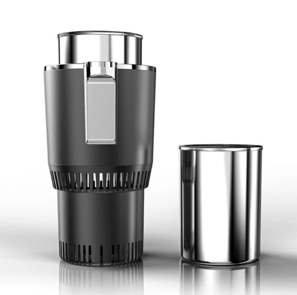 Smart Control Digital Display Auto Car Cup Holder Heating Cooling Drinks Smart Coo