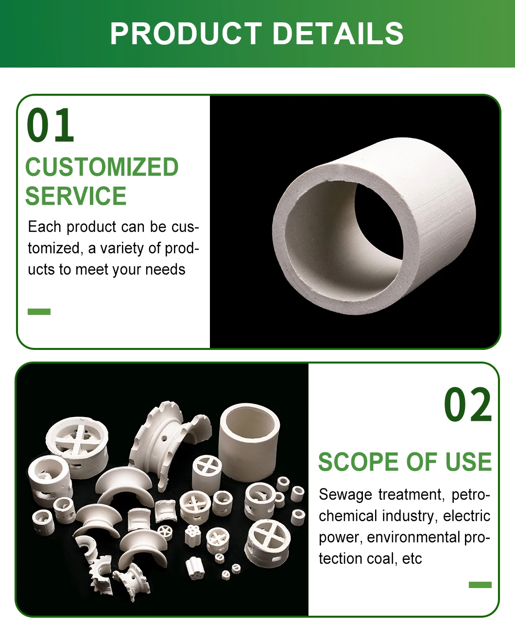 Factory Price High Quality Industrial Ceramic Raschig Ring Welding ...