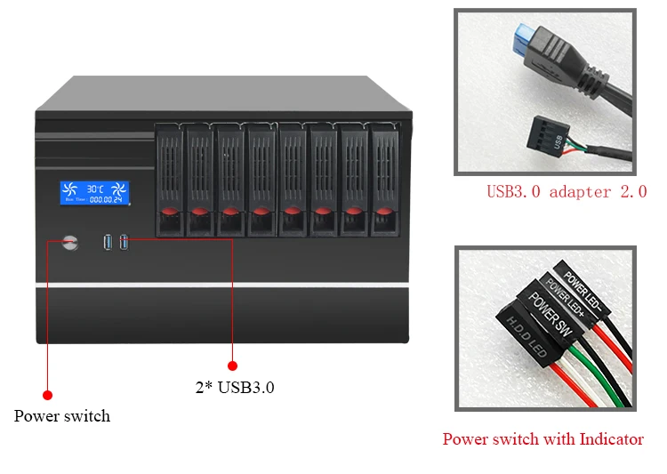 Hot Sale Mini NAS 8 Bays - Reliable Cloud Storage Server