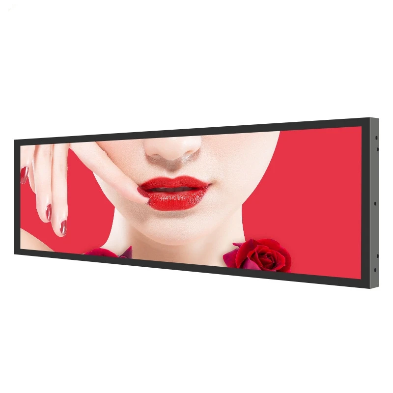 24 inch Supermarket Ultra Wide Strip Shelf Edge Advertising Digital Signage Monitor Type Stretched Bar Lcd Display Screen factory