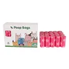 Caja de 20 rollos rosa/blanco