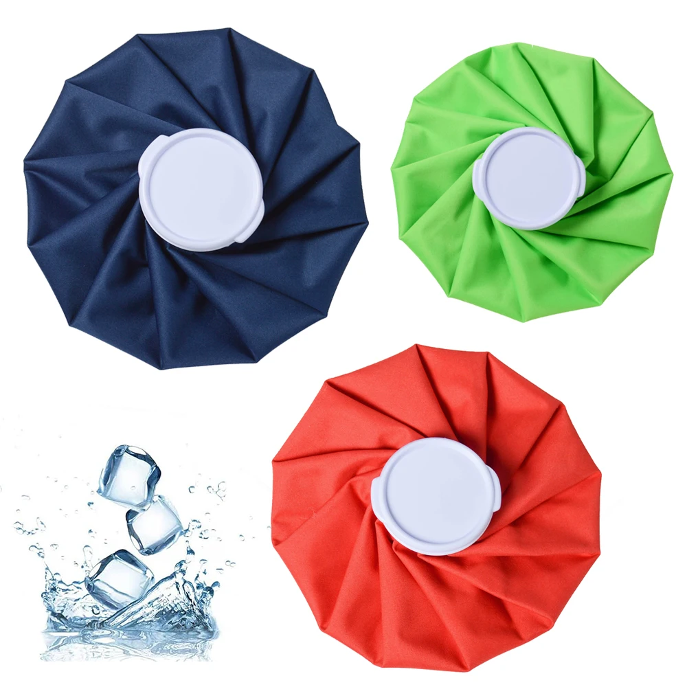custom colorful 6 / 9 / 11 inch medical reusable ice cooling pack knee cloth ice cooler bags