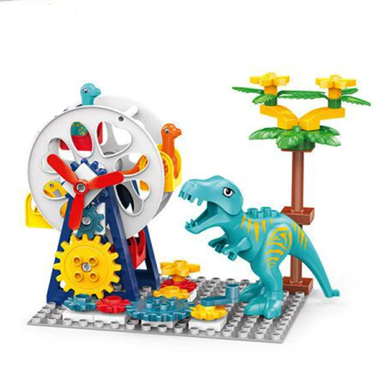 Train Track Building Blocks Model Toys 57PCS Track Bricks Block Series Kids Creative Large Building Blocks Toy