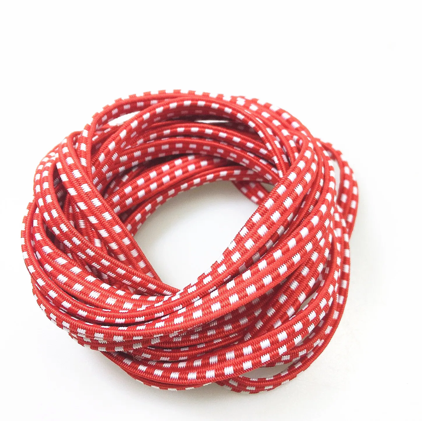 Hongyu Factory wholesale 7mm flat bungee strap elastic skipping rope jump rope for kids 8 year old