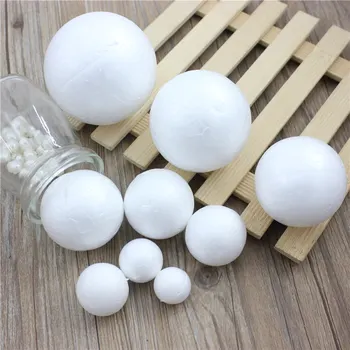 13 kinds different size Polystyrene Styrofoam Foam Ball White Craft Balls For DIY Christmas Party Decoration Supplies Gifts