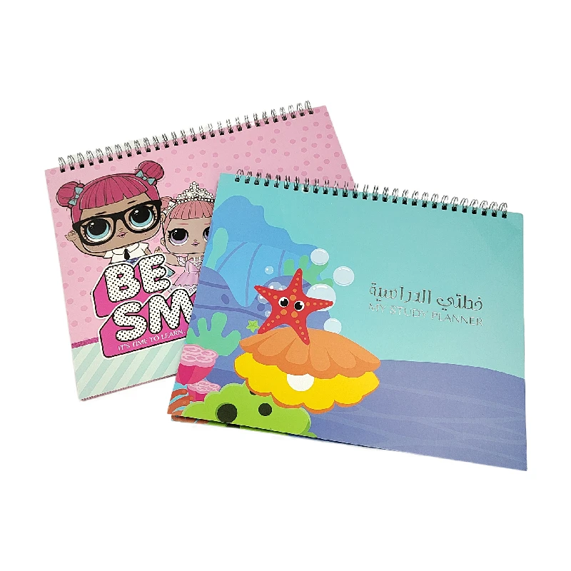 Custom Notebook Manufacturer Make A4 Planner Diary Lined	Spiral Notebook for School
