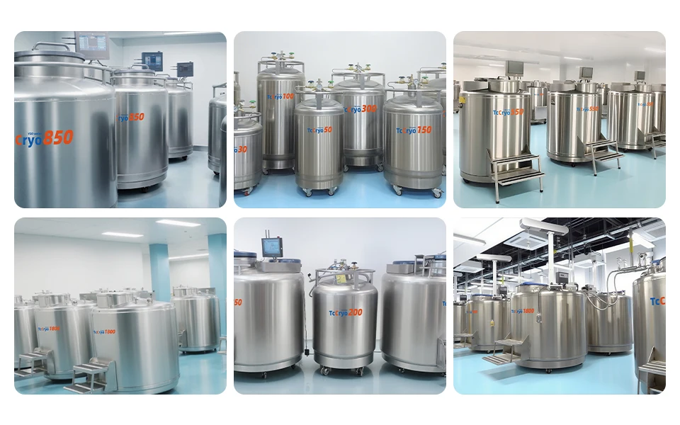 TcCryo Gas-phase liquid nitrogen cryogenic freezer