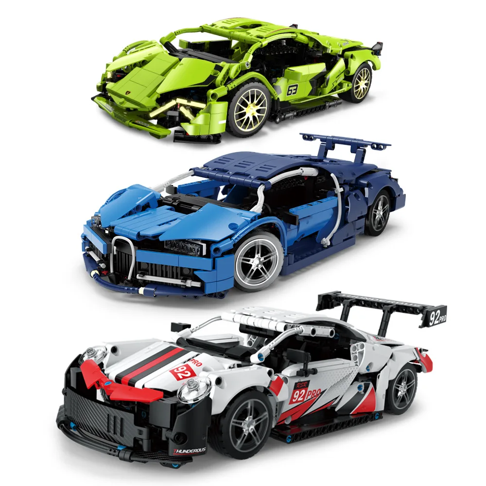 兼容乐高电动编程遥控跑车积木玩具