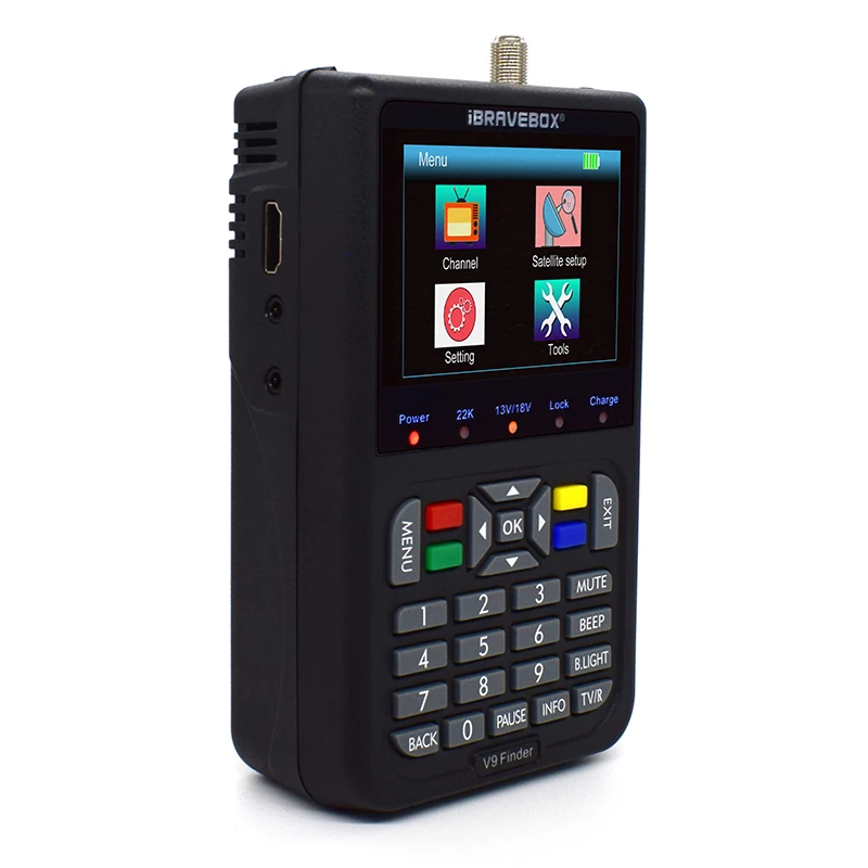 V9Finder Full HD Digital TV Receiver Satellite Signal MPEG-4 H.265 DVBS2 Sat Finder
