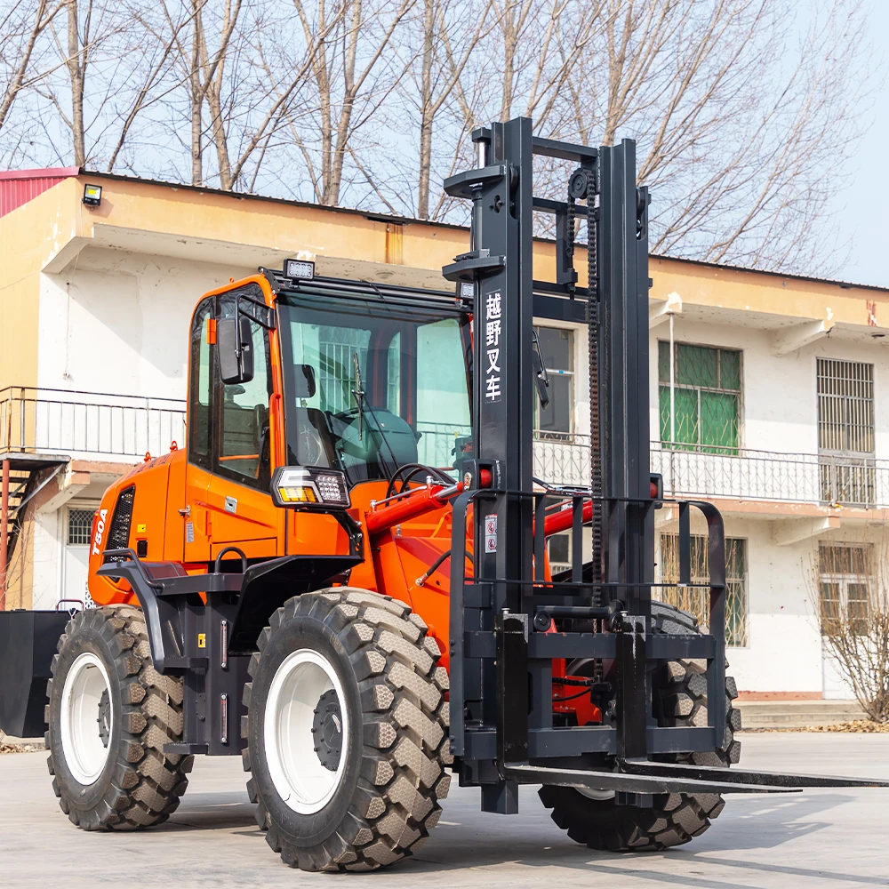 High Quality Hengwang Forklift 3t 4t 5t Hydraulic diesel off Road Forklift