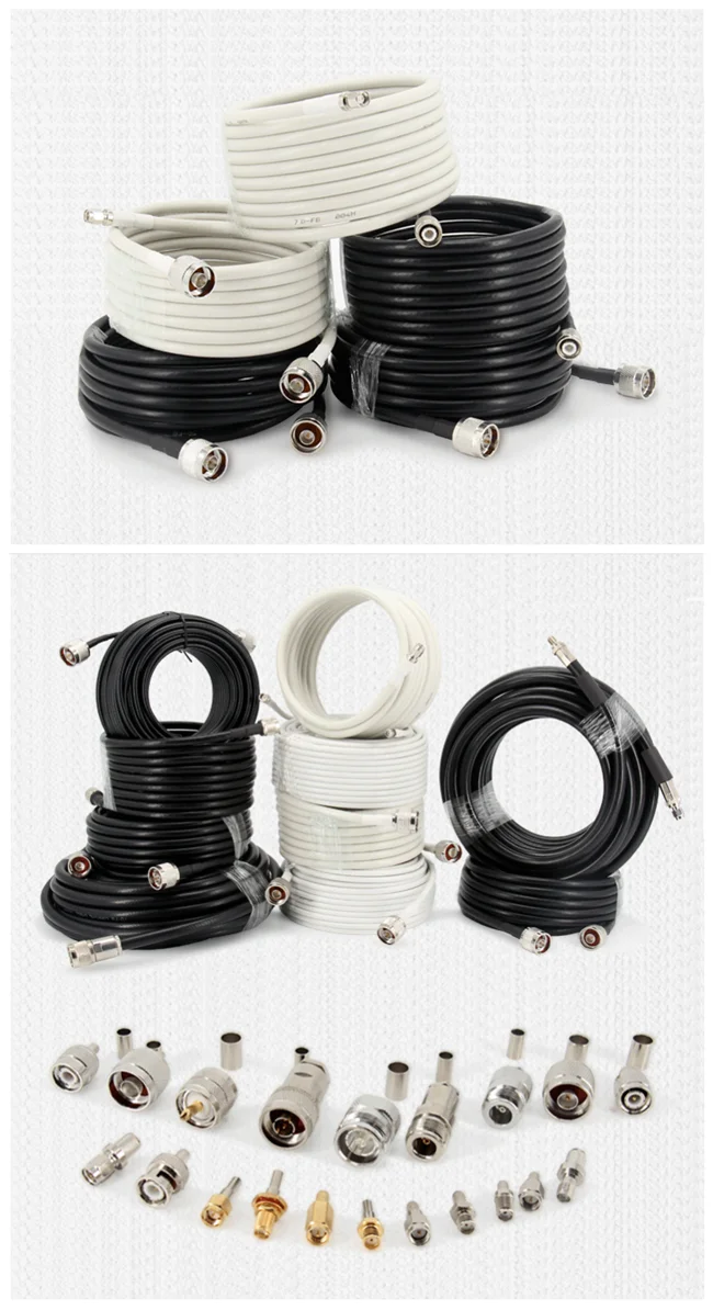Low Loss 50ohm RF Coaxial 7D-FB 8D-FB 10D-FB 12D-FB Communication Cable