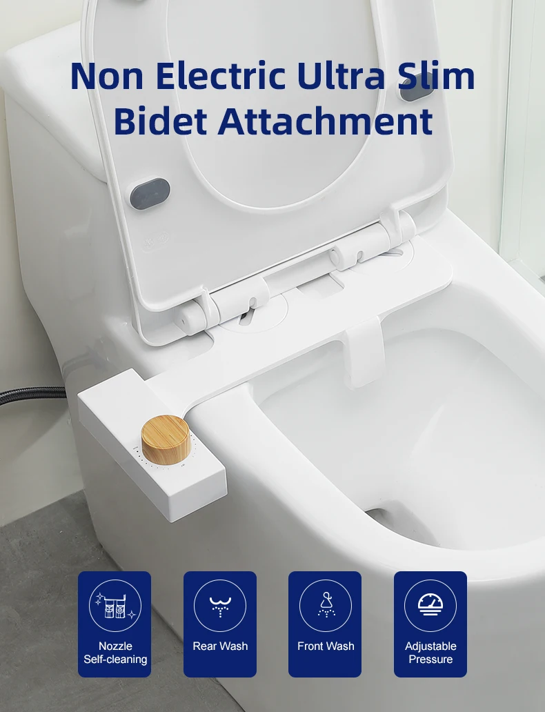 Modern Fresh Water Sprayer Bidet Toilet Attachment Smart Shattaf Bidet De Toilette Dual Nozzle Self-Cleaning Toilet Bidet manufacture