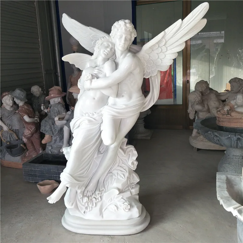 High Quality Marble Customized Western Angel Statue Hand Carved Stone ...