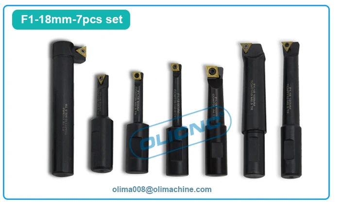 OLICNC F1 type boring head set NT40 ISO40 shanks with 12mm 18mm 25mm 2 inch 3 inch insert replaceable boring bar set boring head - F1 Boring Heads & sets - 4