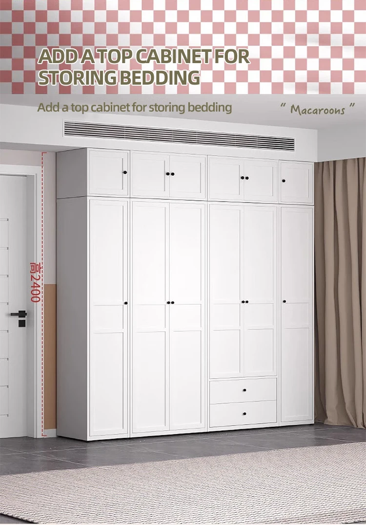2 Swing Door Metal Almirah Storage Clothes Cabinet Steel Wardrobe for School Furniture manufacture