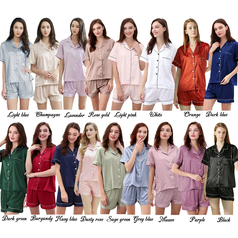 Shanghai Story Women's Pajama Set – 100% Cotton Floral Print Button-Down Sleepwear