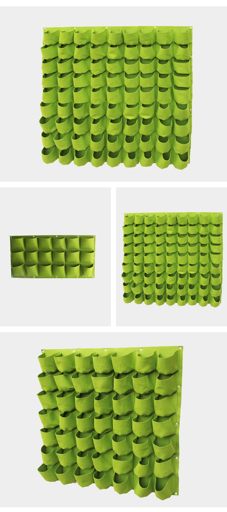 9-64Pocket Hanging Vertical Garden Planter Fabric Wall Garden Planting ...