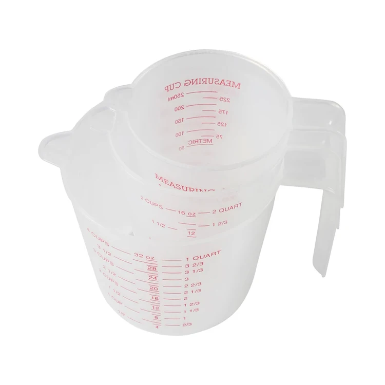 250/500/1000ML Plastic Measuring Cup Jug Pour Spout Surface