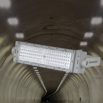 200W LED Flood Light COB Chip Waterproof Outdoor High Pole Light for Basketball Court Football Field 100W LED Tunnel Light IP65